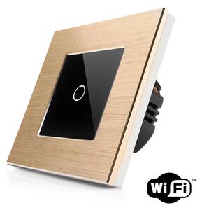 Dotykový vypínač z broušeného hliníku s wifi R-T601-wifi-ALU-GB