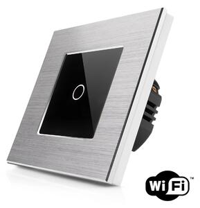Dotykový vypínač z broušeného hliníku s wifi R-T601-wifi-ALU-SB