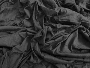 Jersey prostěradlo EXCLUSIVE tmavě šedé 140 x 200 cm