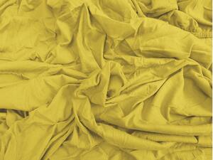 Jersey prostěradlo EXCLUSIVE žluté 160 x 200 cm