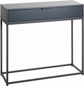 KONZOLOVÝ STOLEK, antracitová, černá, kov, kompozitní dřevo, 80/28/77 cm - Online Only konferenční stolky, Online Only