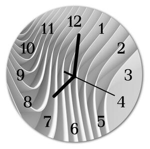 Skleněné hodiny kulaté abstrakce fi 30 cm