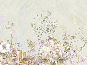 Vliesová obrazová tapeta, Květy, Z66879, 5,10 X 3 m, Satin Flowers, Zambaiti Parati