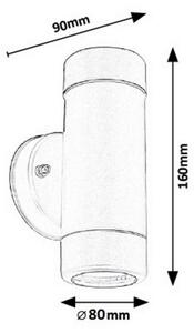 Rabalux 8837 - Venkovní nástěnné svítidlo 2xGU10/10W/230V IP44