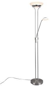 Stojací LED lampa ORSON matný nikl/alabastrové sklo