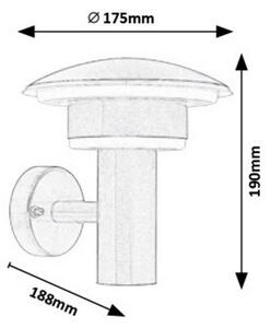 Rabalux 8976 - LED Venkovní nástěnné svítidlo DENMARK LED/9W/230V 1000lm 4000K