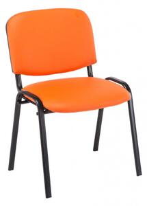 Jídelní / konferenční židle Kenna syntetická kůže, oranžová