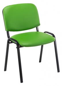 Jídelní / konferenční židle Kenna syntetická kůže, zelená