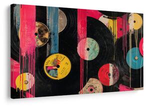 Obraz street artové vinylové desky