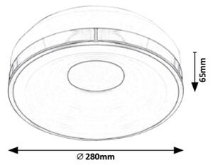 Rabalux 5696 - LED Stropní svítidlo POLINA LED/18W/230V