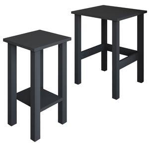 Set 2 ks příručních stolků Ginie (antracit). Akce -20%