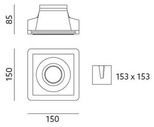Podhledové svítidlo FELICE 1xGU10/35W/230V