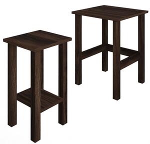 Set 2 ks příručních stolků Ginie (ořech). Akce -20%