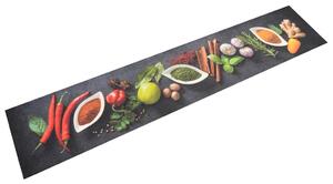 Kuchyňský koberec omyvatelný Koření 60 x 300 cm samet 136542