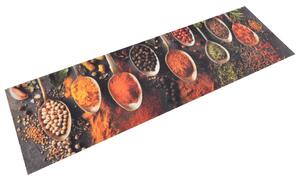 Kuchyňský koberec omyvatelný Lžíce a koření 45 x 150 cm samet 136543