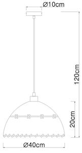 Globo 15442H1 - Lustr na lanku REX 1xE27/60W/230V