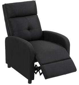 Relaxaní křeslo HOMCOM, křeslo k televizi s funkcí polohování, křeslo k televizi s plátným potahem