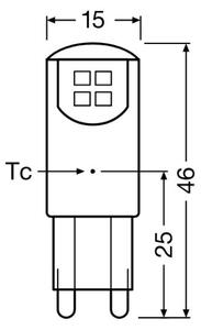 LED Žárovka G9/1,9W/230V 2700K - Osram
