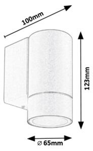 Rabalux 8120 - Venkovní nástěnné svítidlo PHOENIX 1xGU10/10W/230V IP54 bílá