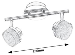 Rabalux 5636 - LED Stropní bodové svítidlo PADMA 2xLED/5W/230V