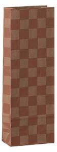 Papírový sáček Checker Powder / Vintage rose 24 cm – set 5 ks