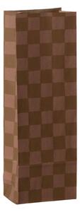 Papírový sáček Checker Rose / Ocher 24 cm – set 5 ks
