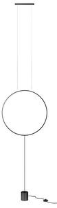 REDO 01-2197 SLICK závěsná/stojací lampa D612mm LED 19W/1242lm 3000K černá