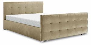 Manželská postel 180 cm Billie (béžová) (s roštem a úložným prostorem). 1046840