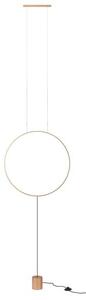 REDO 01-2196 SLICK závěsná/stojací lampa D612mm LED 19W/1242lm 3000K zlatá