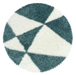 Moderní kusový koberec Tango Shaggy 3101 blue kruh | Modrá Typ: kulatý 80x80 cm