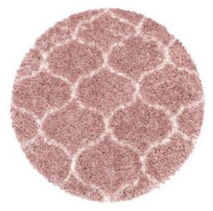 Moderní kusový koberec Salsa Shaggy 3201 rose kruh | Růžová Typ: kulatý 80x80 cm