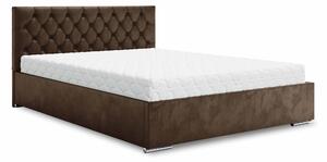 Manželská postel 180 cm Danita (hnědá) (s roštem a úložným prostorem)
