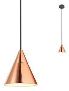 REDO 01-2350 EIKO závěsné svítidlo D72mm LED 7W/396lm 3000K růžová zlatá