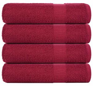 Ručníky FROGN 4 ks bordó 50x100 cm 360 g/m² 136735