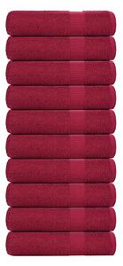 Ručníky FROGN 10 ks bordó 50x100 cm 360 g/m² 136736