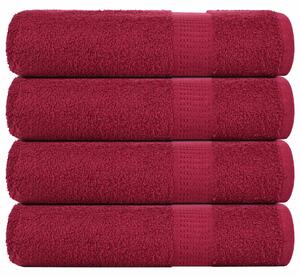 Osušky FROGN 4 ks Bordeaux 70x140 cm 360 gsm 136738