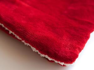 Luxusní červená beránková deka z mikroplyše RED, 150x200 cm