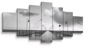 Obraz - Promenáda u pobřeží (210x100 cm)