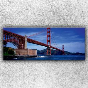 IMPAR Foto na plátno Golden Gate Bridge zespodu 1 150x60 cm