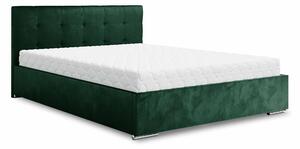 Manželská postel 180 cm Hermila (tmavě zelená) (s roštem a úložným prostorem). 1046967