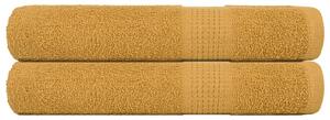 Saunové osušky FROGN 2 ks zlaté 80x200 cm 360 g/m² 136815