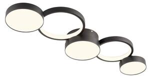 REDO 01-2541 CRONOS stropní svítidlo LED 65W/4137lm 3000K černá, switchdimmer