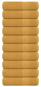 Ručníky do sprchy FROGN 10 ks zlaté 70x140 cm 360 g/m² 136811