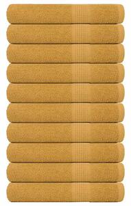 Saunové osušky FROGN 10 ks zlaté 80x200 cm 360 g/m² 136817