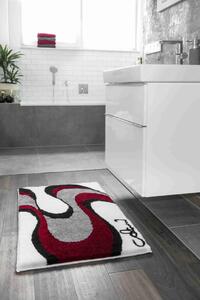 GRUND Koupelnová předložka Colani 11 bílo-červené Rozměr: 60x60 cm