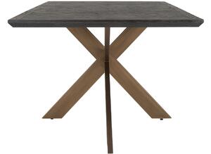 Černo mosazný dubový jídelní stůl Richmond Blackbone 260 x 100 cm