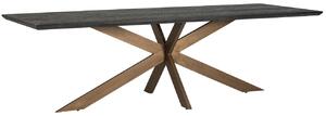 Černo mosazný dubový jídelní stůl Richmond Blackbone 260 x 100 cm