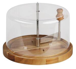 Kráječ na sýr "Tete de Moine" s krytem, Ø 21,7 cm, akácie KESPER 28621