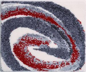GRUND Koupelnová předložka Colani 42 šedá červená Rozměr: 50x60 cm