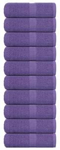 Ručníky pro hosty FROGN 10 ks fialové 30x50 cm 360 g/m² 136877
